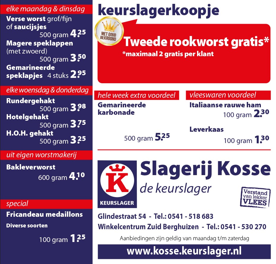 Home Kosse, Keurslager